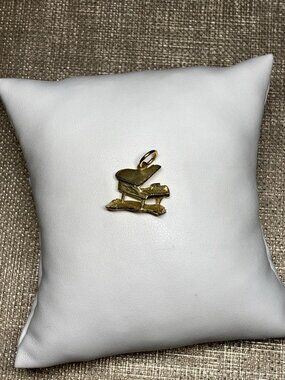 10K Gold Piano Charm Pendant Music Grand Piano AKB